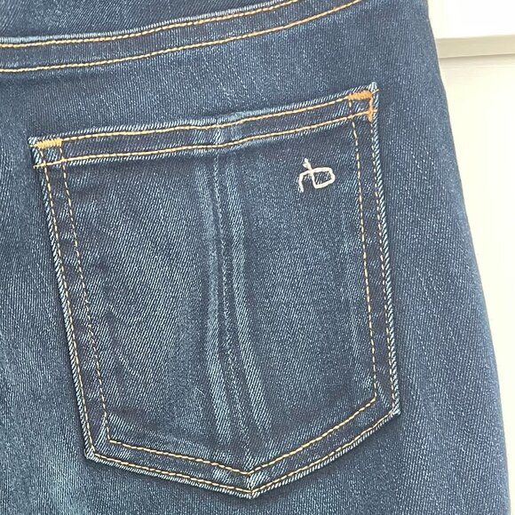 Rag & Bone High-Rise Skinny Jeans in dark indigo/blue denim wash - Picture 2 of 10